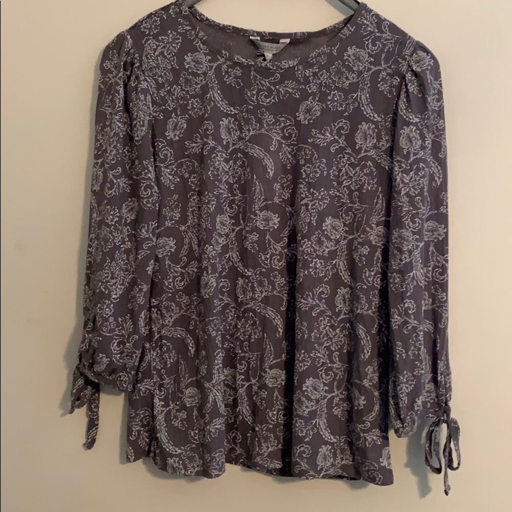 3/4 Sleeve Tie Top by Lucky